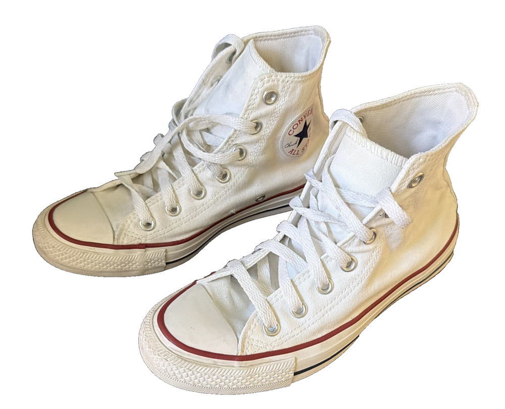 Converse Chuck Taylor White High Tops Women’s 7.5 Men’s 5.5 M7650